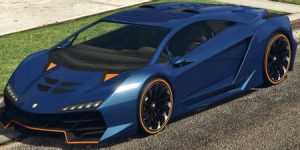 ماشین Zentorno آبی رنگ در بازی GTA 5